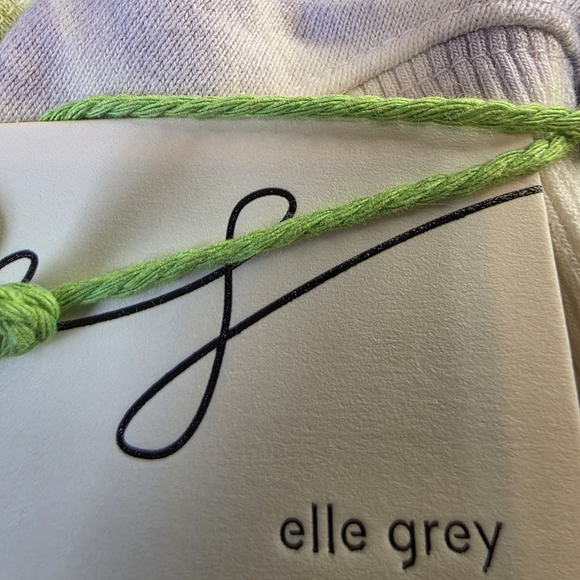 Elle Grey Lime Green Tie Dye Hoodie XL 1356 - Picture 8 of 8